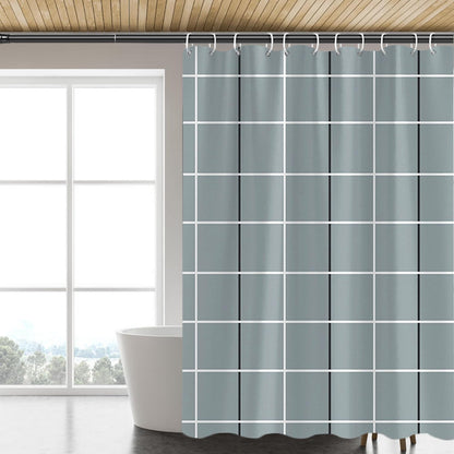 Fabric Shower Curtain Liner, Waterproof Hotel Quality, Bathroom Curtains Rust Resistant Grommets, 72 x 72 Machine Washable (Black)