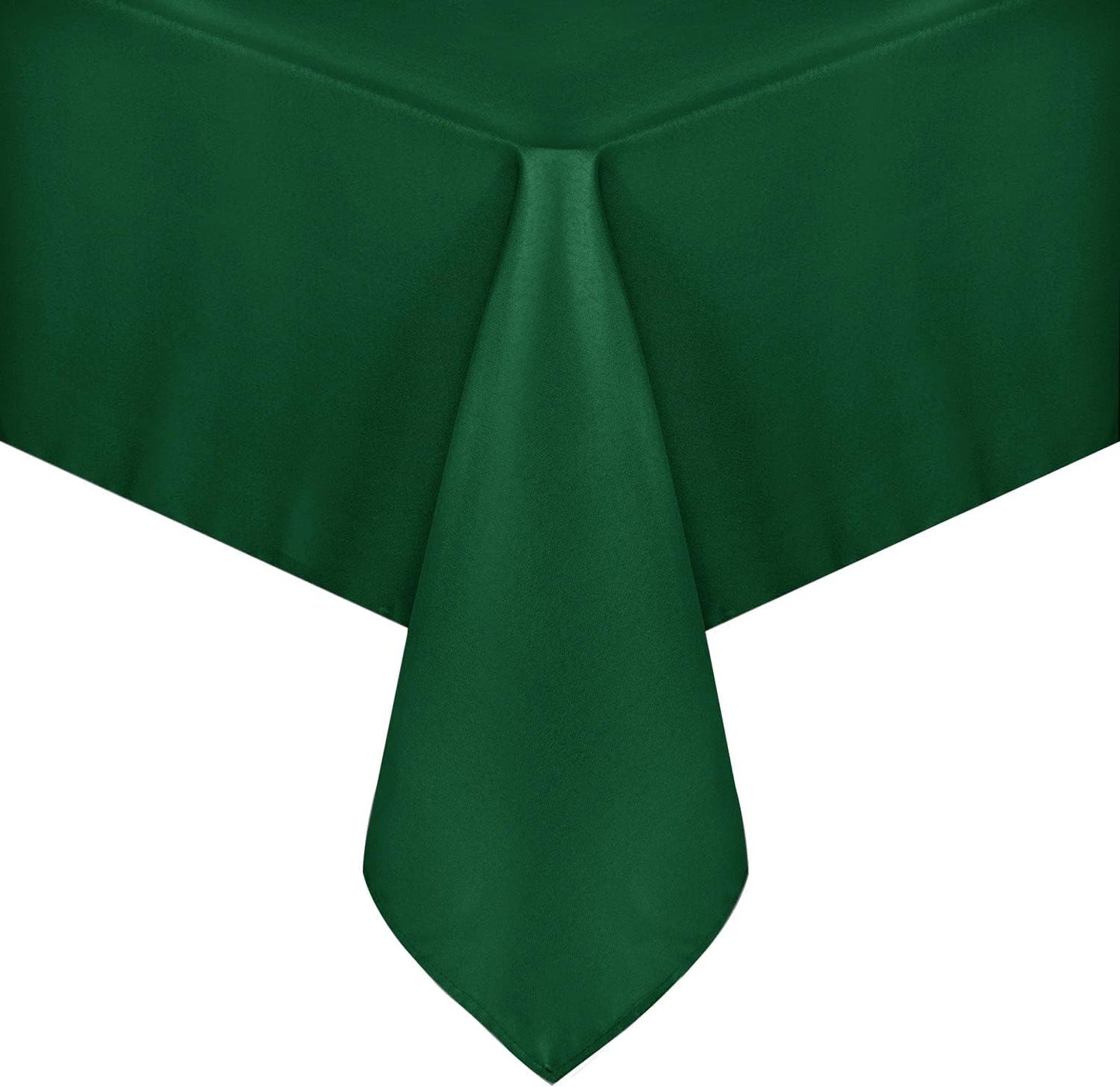 Rectangle Tablecloth - 60 x 84 Inch - Stain and Wrinkle Resistant Washable Polyester Table Cloth, Decorative Fabric Table Cover for Dining Tables, Buffet Parties and Camping, Black